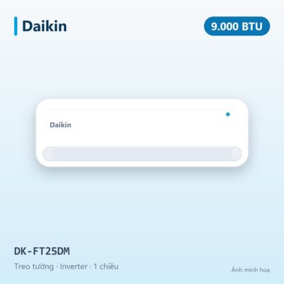 Điều hòa Daikin Inverter 9.000BTU 1 chiều DK-FT25DM