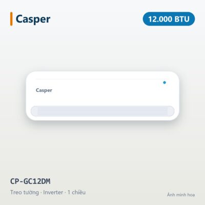 Điều hòa Casper Inverter 12.000BTU 1 chiều CP-GC12DM