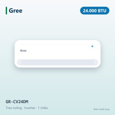 Điều hòa Gree Inverter 24.000BTU 1 chiều GR-CV24DM