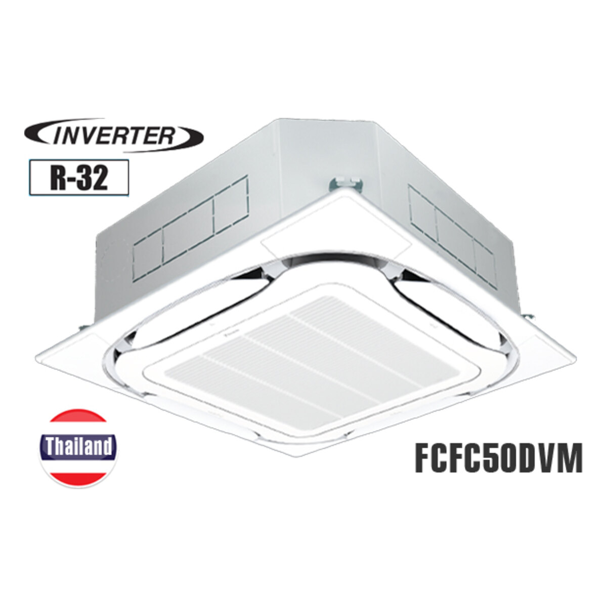 Điều hòa âm trần Daikin Inverter 18.000 BTU 1 chiều FCFC50DVM/RZFC50EVM