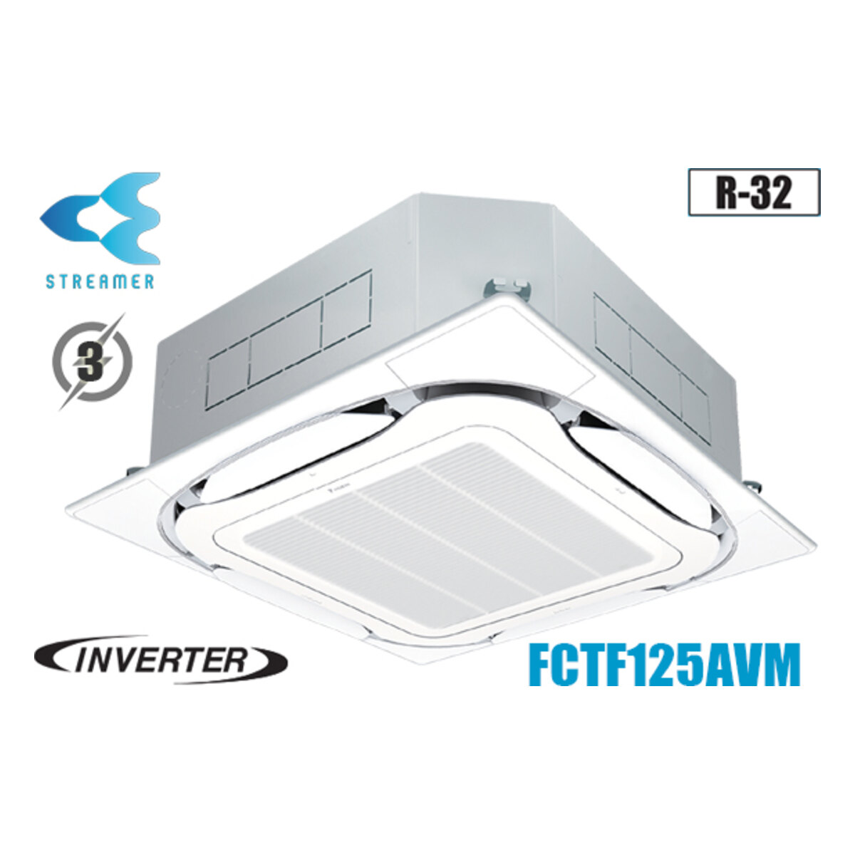 Điều hòa âm trần Daikin Inverter 42.000 BTU 1 chiều FCTF125BVM/RZF125DYM