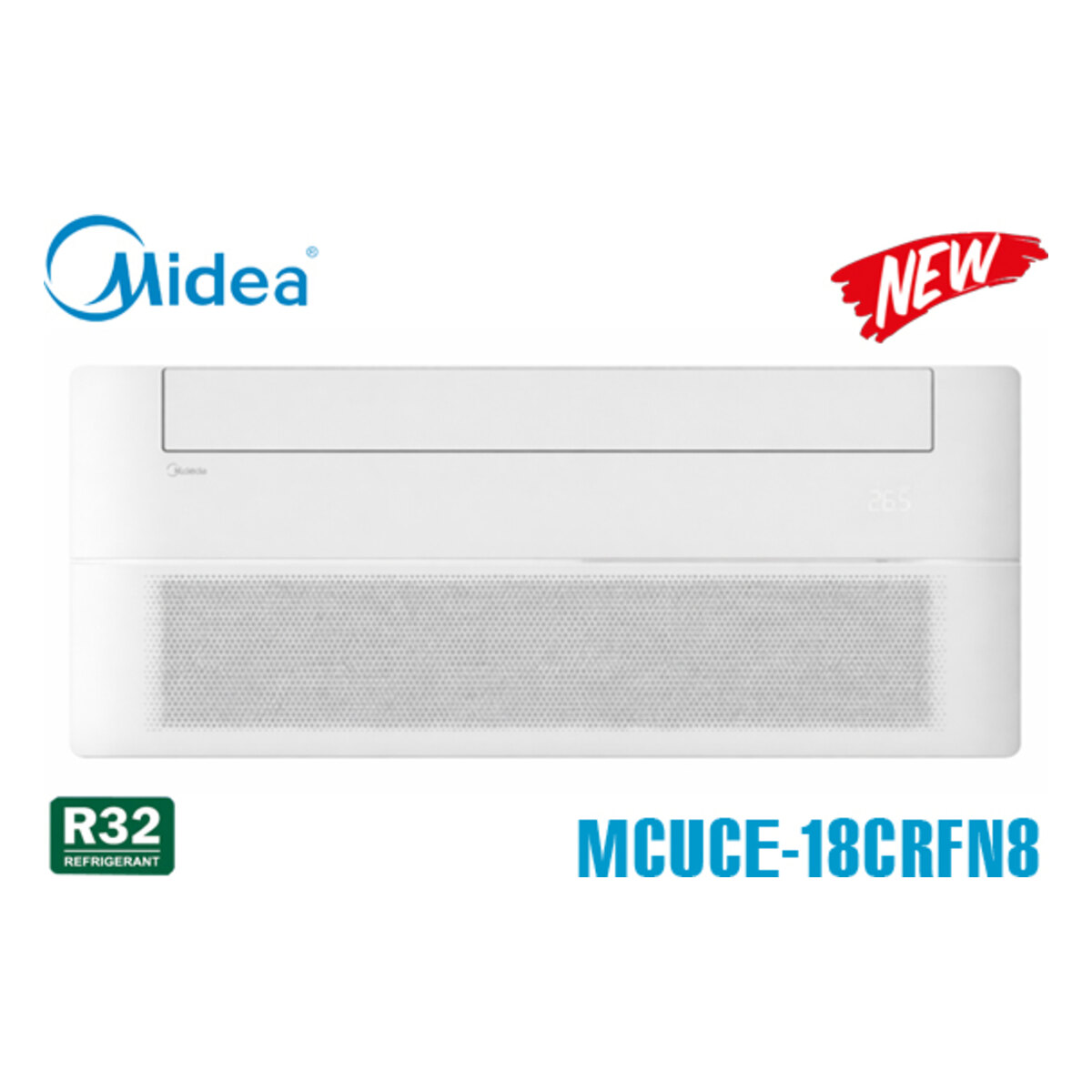Điều hòa âm trần Midea Inverter 18.000 BTU 1 chiều MCUCE-18CRFN8