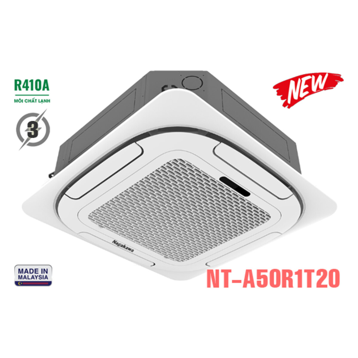 Điều hòa âm trần Nagakawa 50.000 BTU 2 chiều NT-A50R1T20