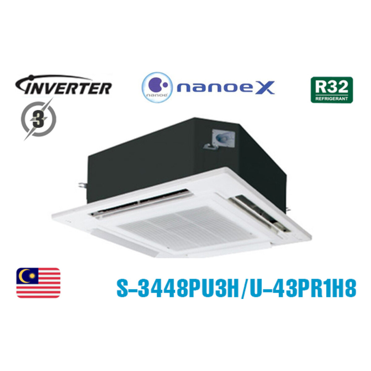 Điều hòa âm trần Panasonic Inverter 42.000 BTU 1 chiều S-3448PU3H/U-43PR1H8