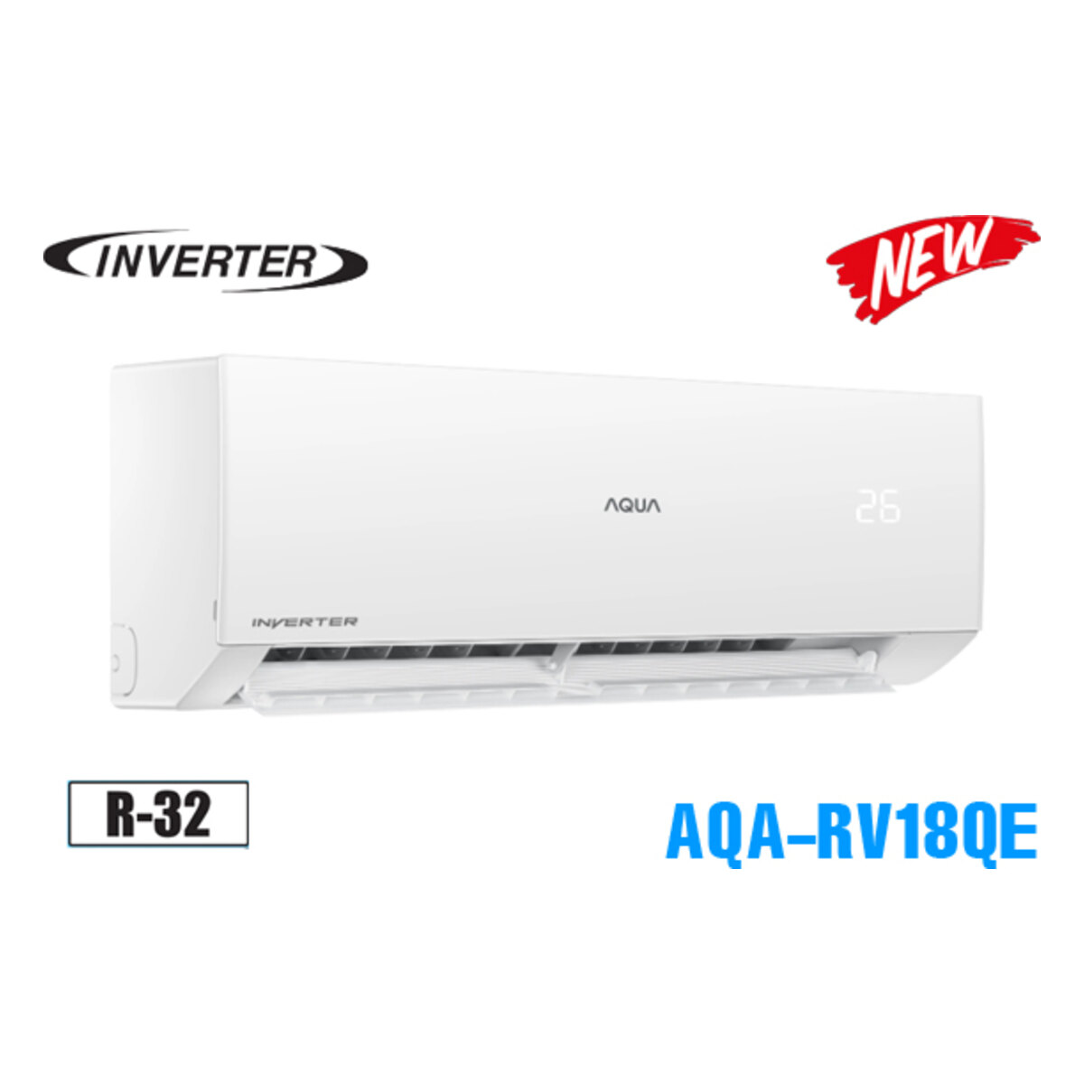 Điều hòa Aqua Inverter 18.000 BTU 1 chiều AQA-RV18QE