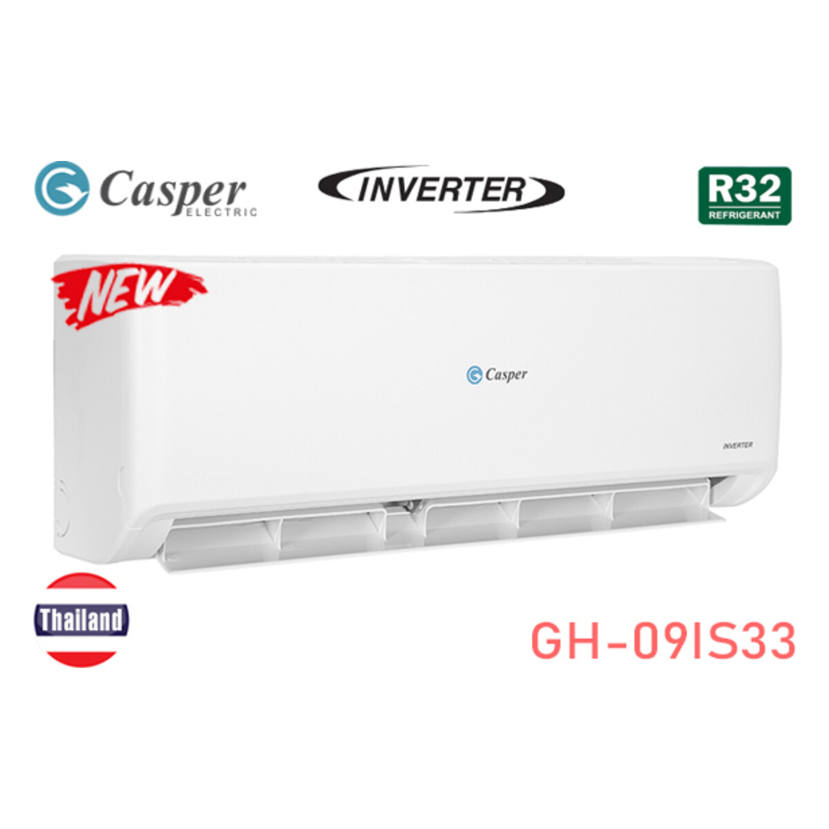 Điều hòa Casper Inverter 9.000 BTU 2 chiều GH-09IS33