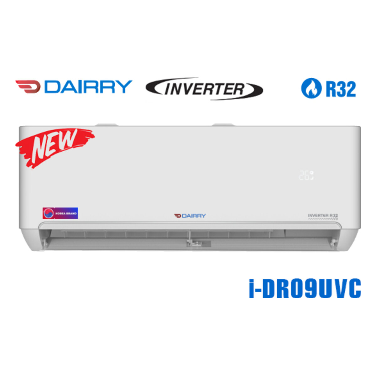 Điều hòa Dairry Inverter 9.000 BTU 1 chiều I-DR09UVC – ảnh 2