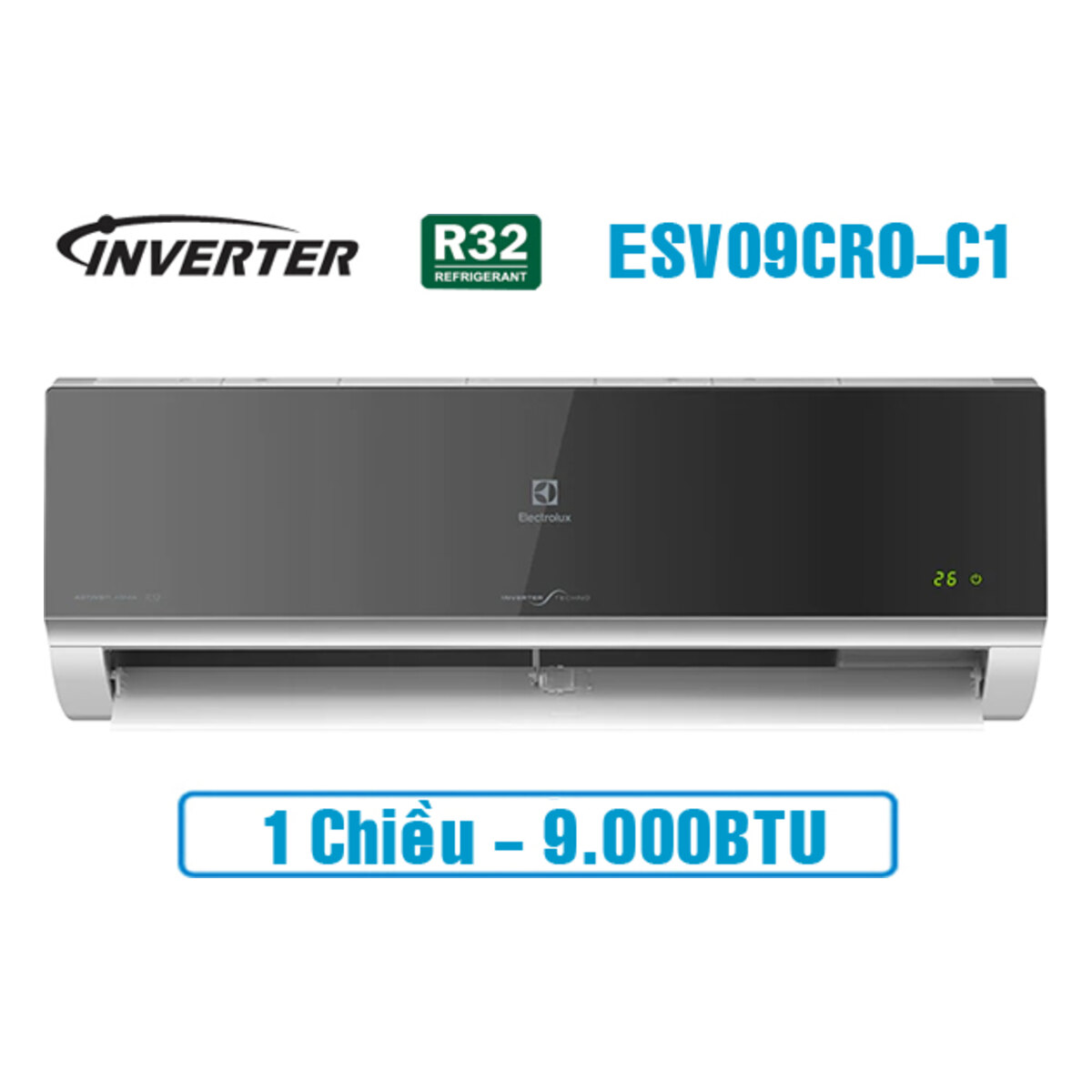 Điều hòa Electrolux Inverter 9.000 BTU 1 chiều ESV09CRO-C1