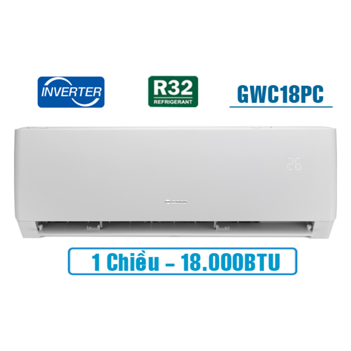 Điều hòa Gree Inverter 18.000 BTU 1 chiều GWC18PC-K3D0P4 – ảnh 2