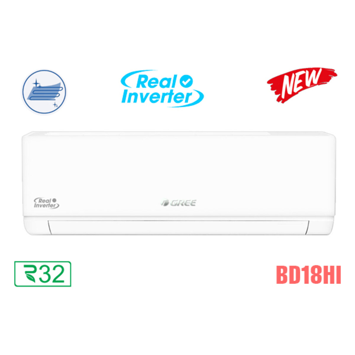Điều hòa Gree Inverter 18.000 BTU 2 chiều BD18HI