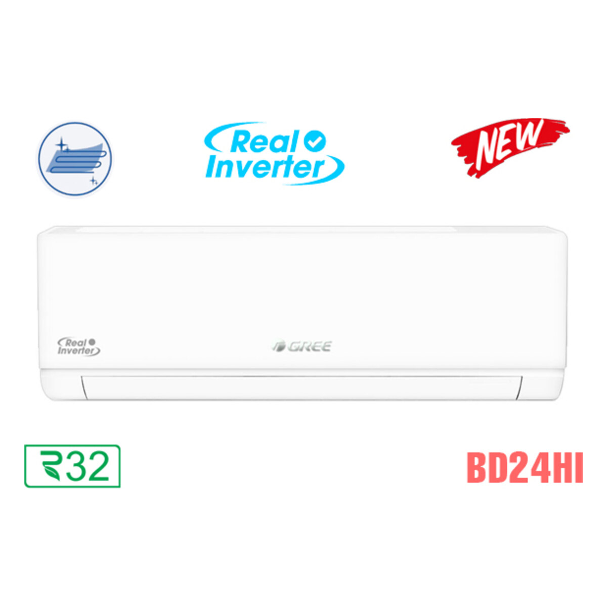 Điều hòa Gree Inverter 24.000 BTU 2 chiều BD24HI
