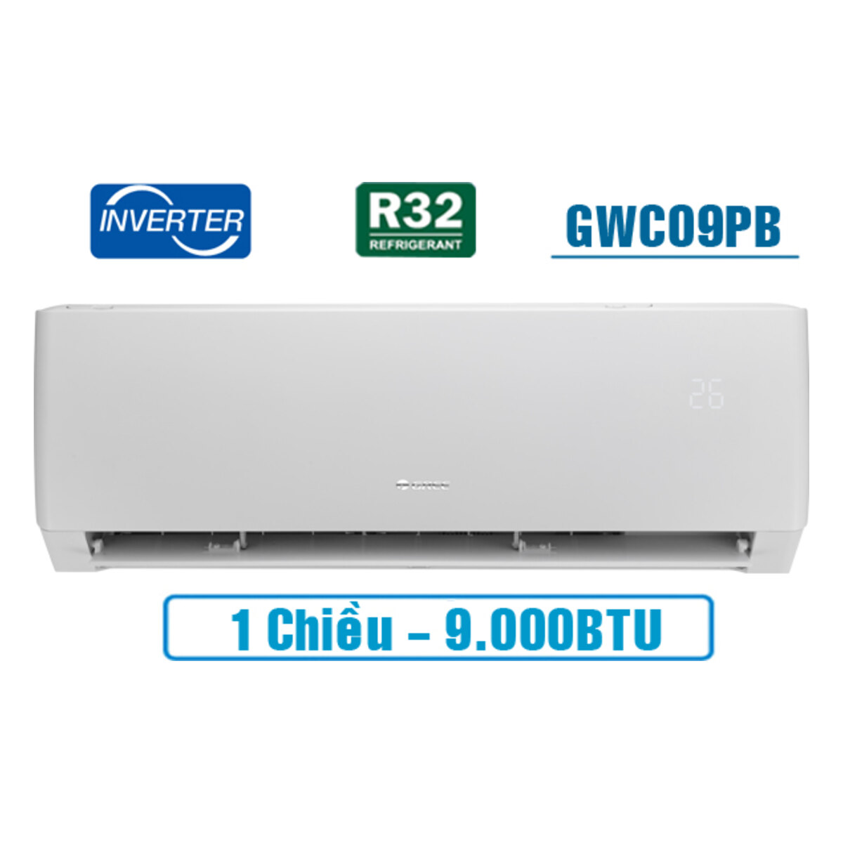 Điều hòa Gree Inverter 9.000 BTU 1 chiều GWC09PB-K3D0P4 – ảnh 2