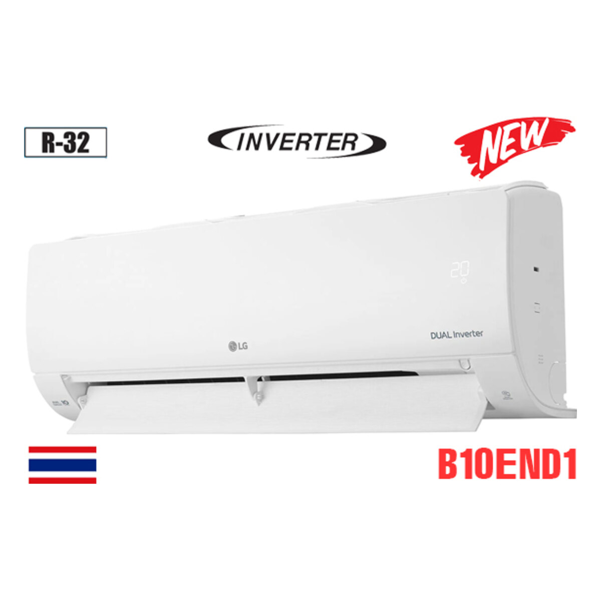 Điều hòa LG Inverter 9.000 BTU 2 chiều B10END1