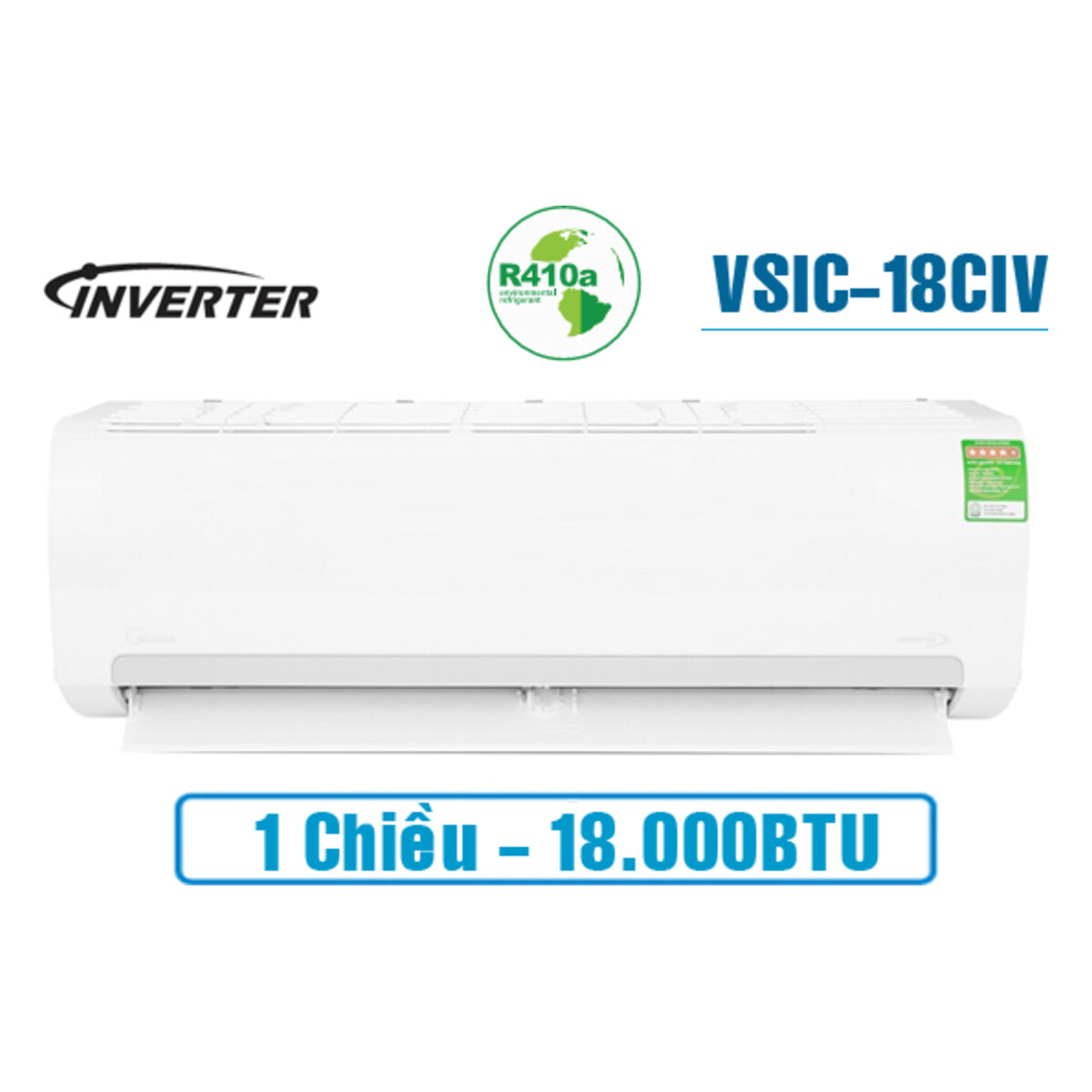 Điều hòa MDV Inverter 18.000 BTU 1 chiều MVAFC-18CRDN8