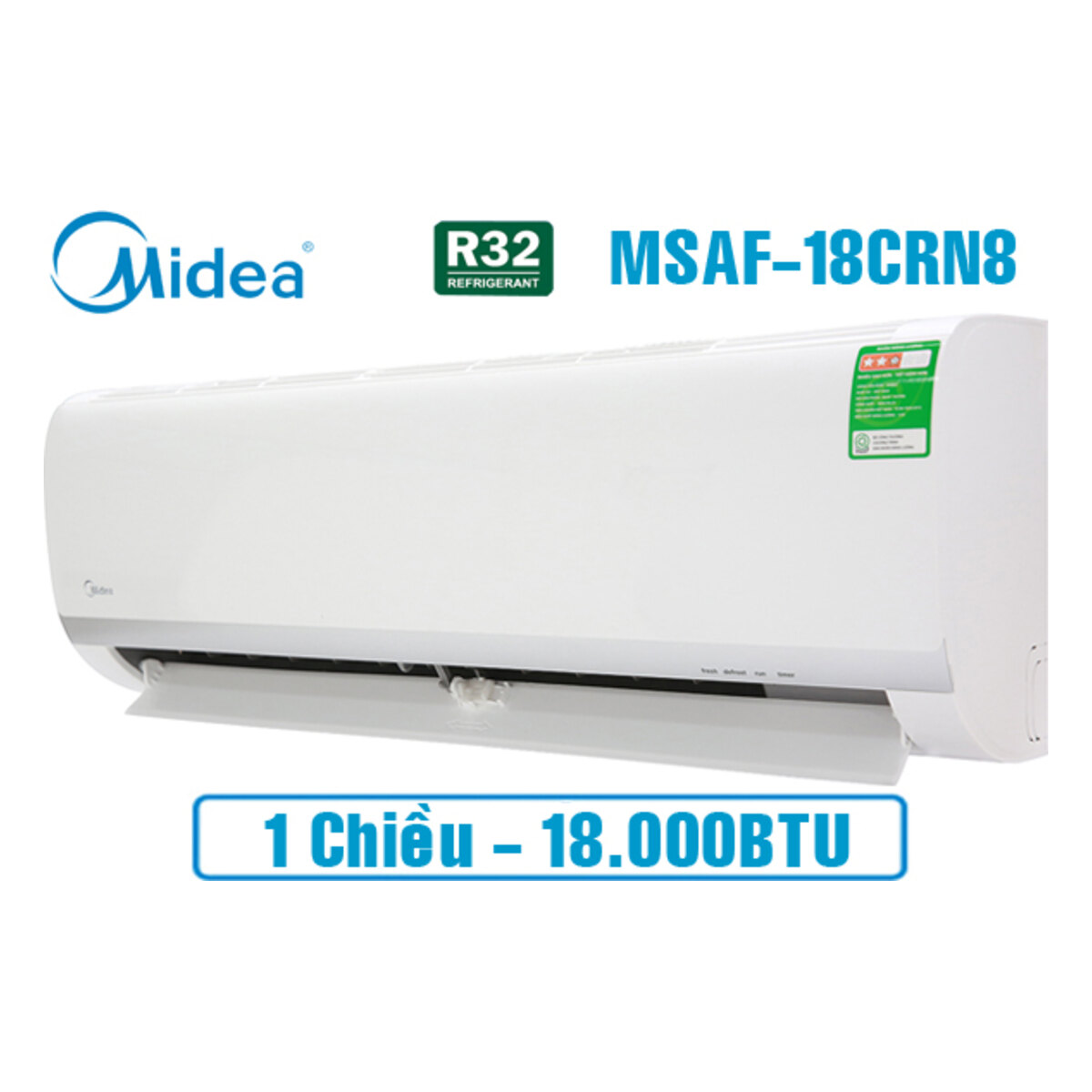 Điều hòa Midea 18.000 BTU 1 chiều MSAFII-18CRN8