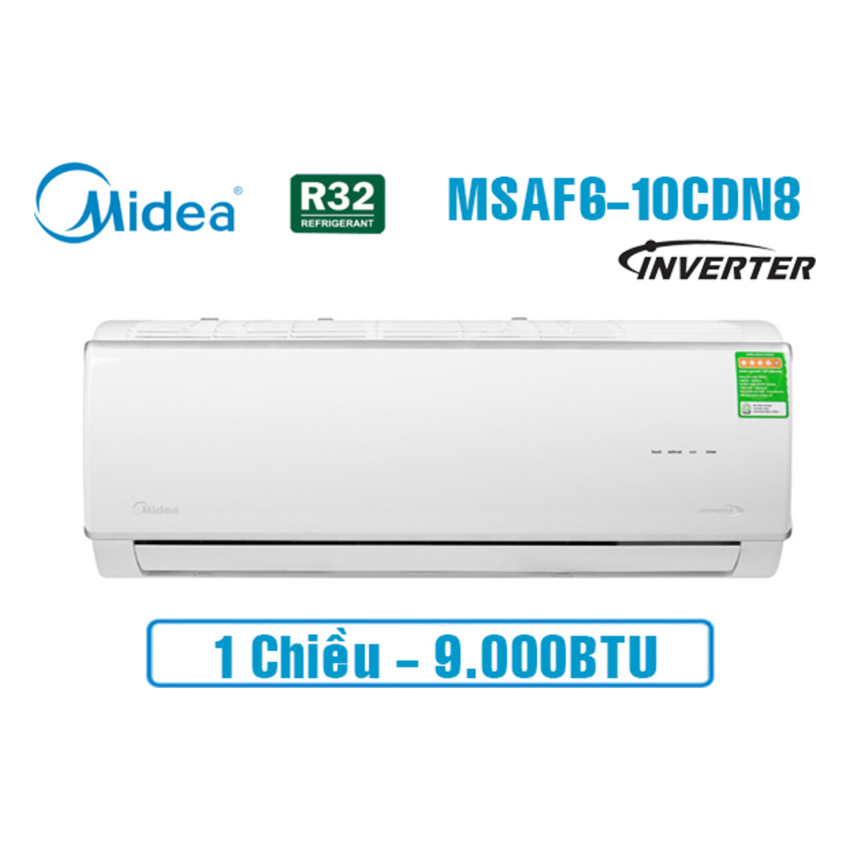 Điều hòa Midea Inverter 9.000 BTU 1 chiều MSAF6-10CDN8 – ảnh 3