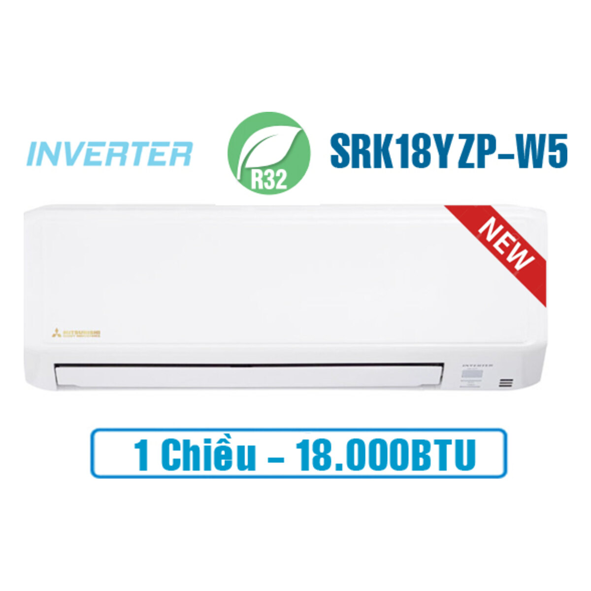 Điều hòa Mitsubishi Heavy Inverter 18.000 BTU 1 chiều SRK18YZP-W5