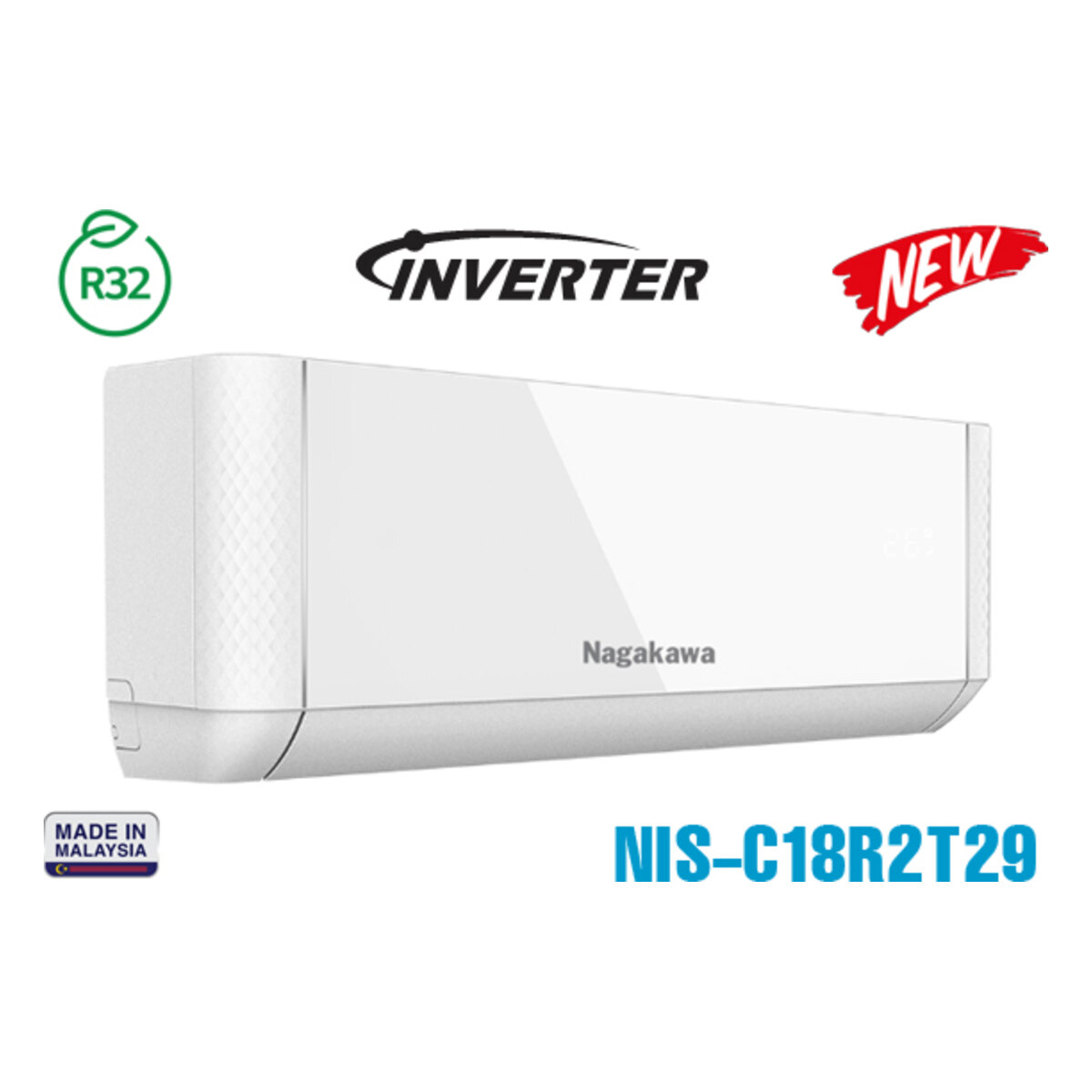 Điều hòa Nagakawa Inverter 18.000 BTU 1 chiều NIS-C18R2T29 – ảnh 2