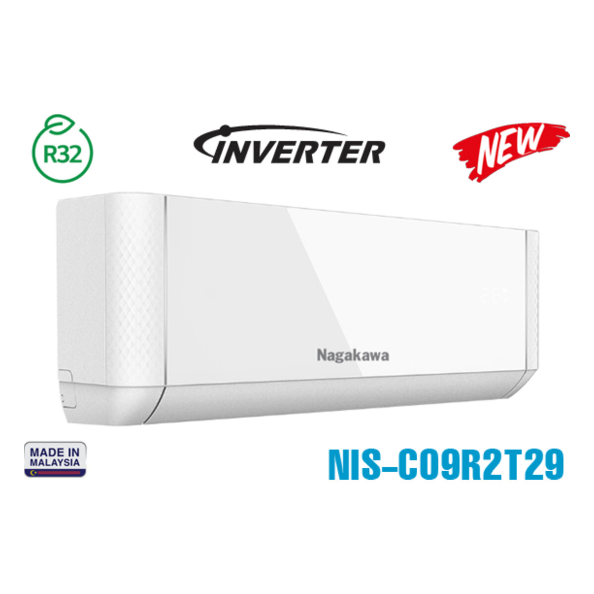 Điều hòa Nagakawa Inverter 9.000 BTU 1 chiều NIS-C09R2T29 – ảnh 3