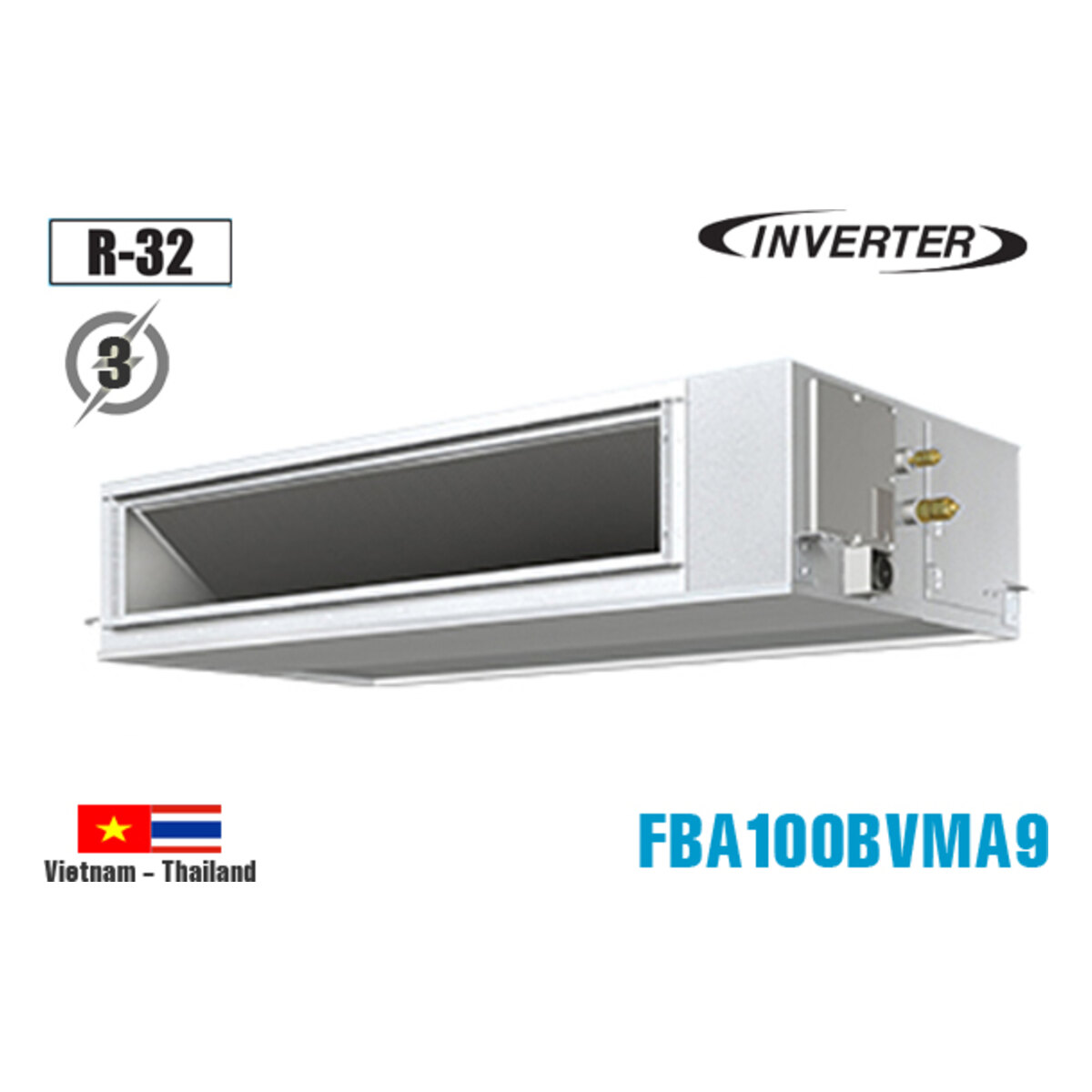 Điều hòa nối ống gió Daikin Inverter 34.000 BTU 1 chiều FBA100BVMA9/RZF100DYM