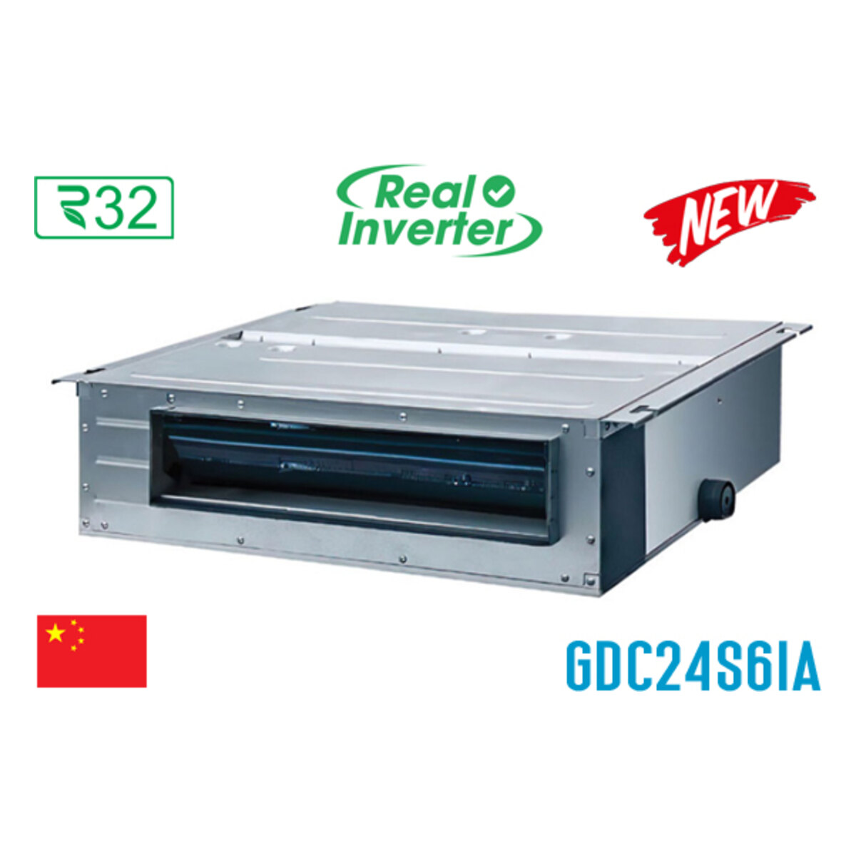Điều hòa nối ống gió Gree Inverter 24.000 BTU 1 chiều GDC24S6IA