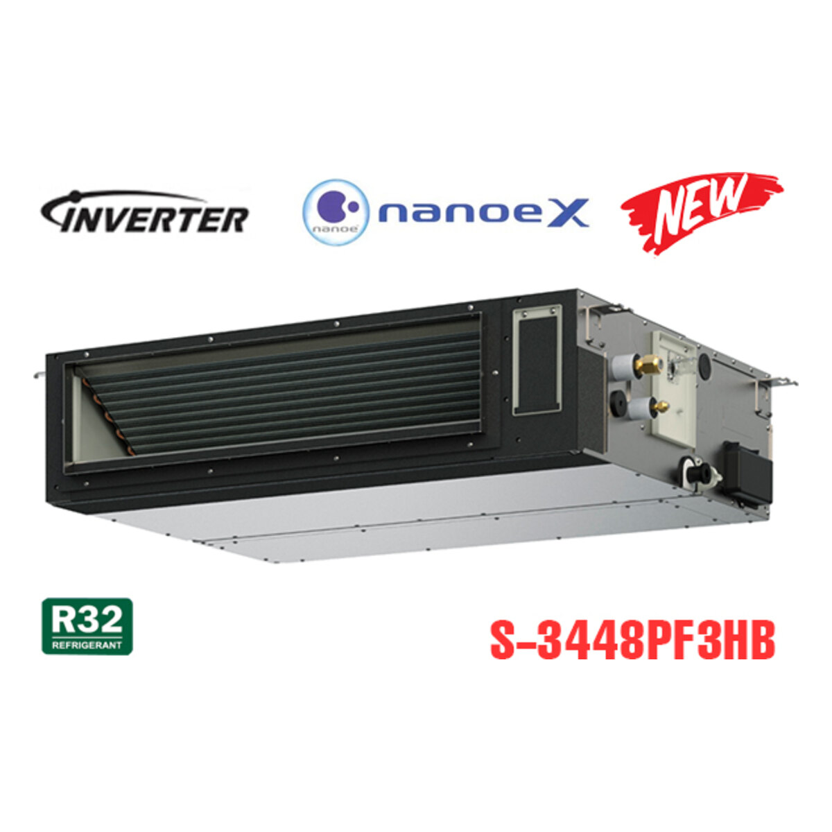 Điều hòa nối ống gió Panasonic Inverter 34.000 BTU 2 chiều S-3448PF3HB