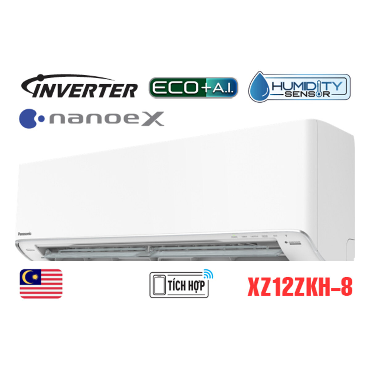 Điều hòa Panasonic Inverter 12.000 BTU 2 chiều XZ12ZKH-8