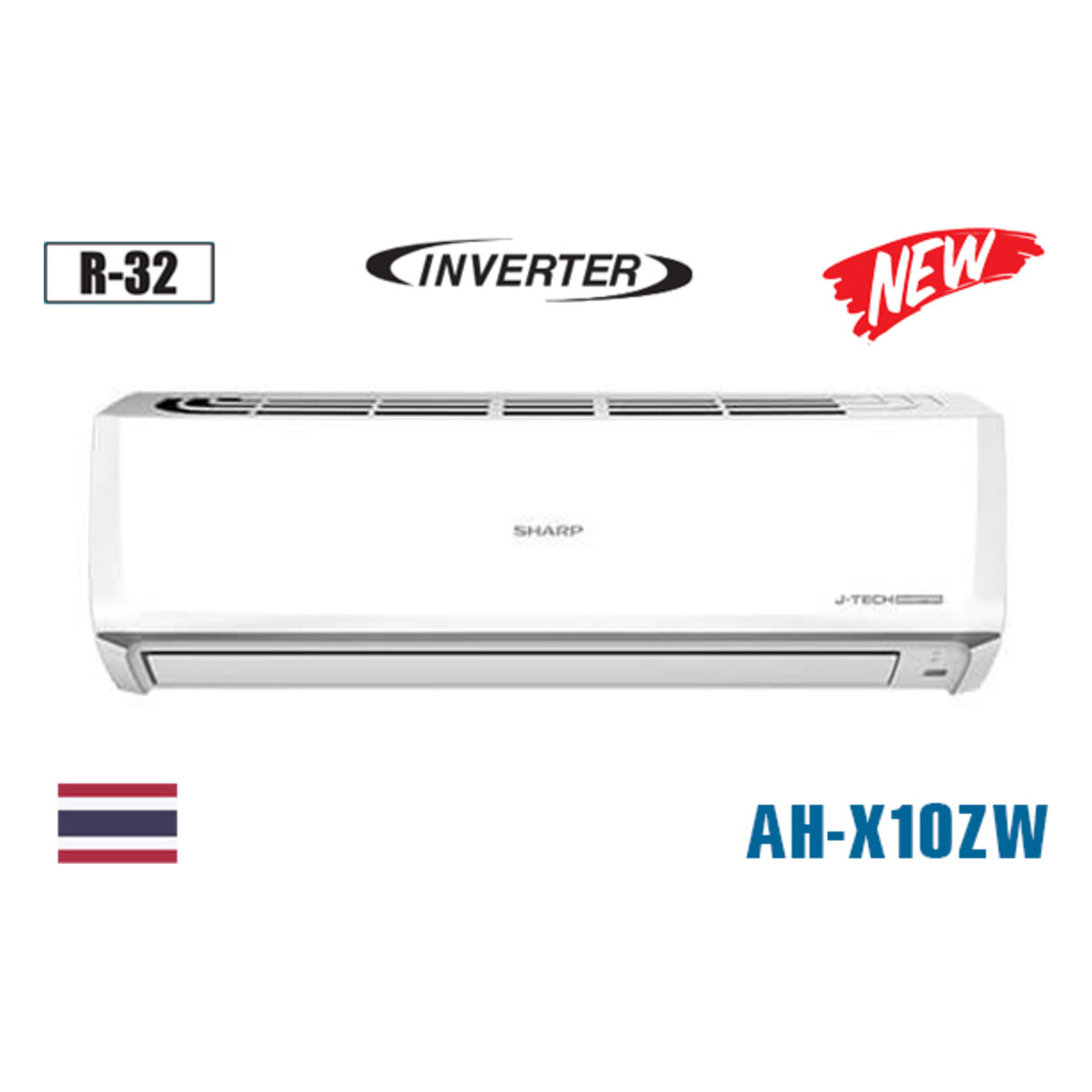 Điều hòa Sharp Inverter 9.000 BTU 1 chiều AH-X10DEW