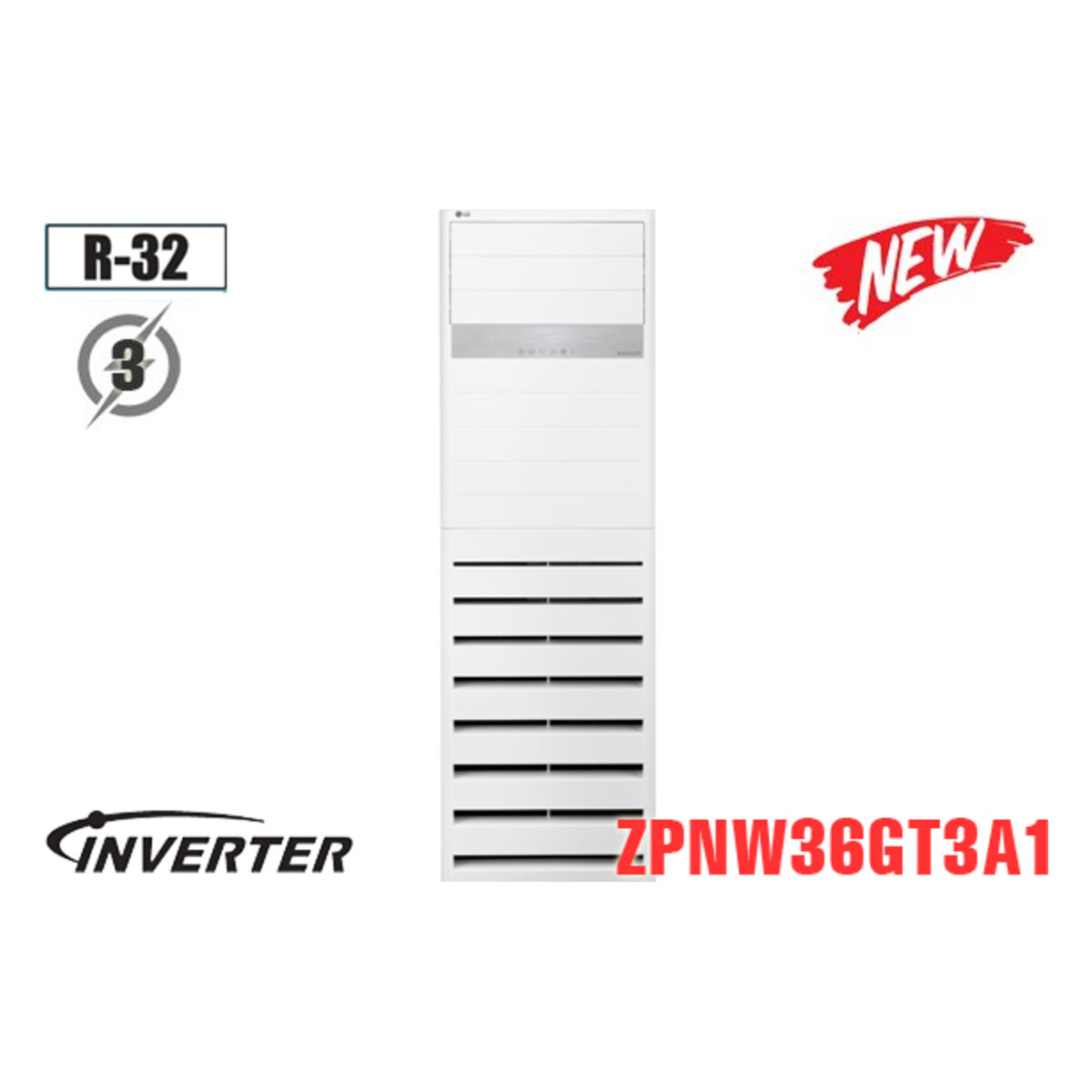Điều hòa tủ đứng LG Inverter 36.000 BTU 2 chiều ZPNW36GT3A1/ZUUW36LV1