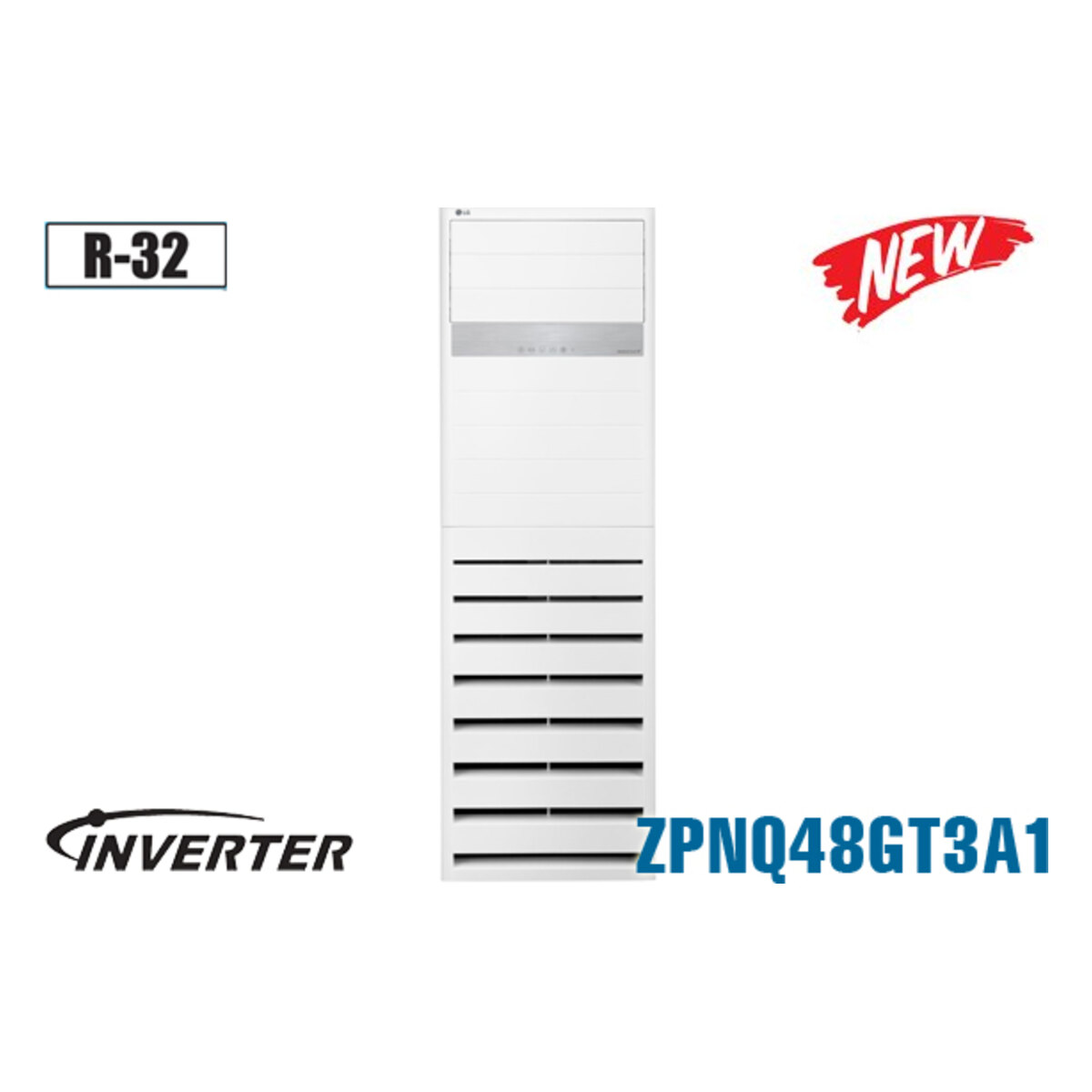 Điều hòa tủ đứng LG Inverter 48.000 BTU 1 chiều ZPNQ48GT3A1/ZUUQ48GV1