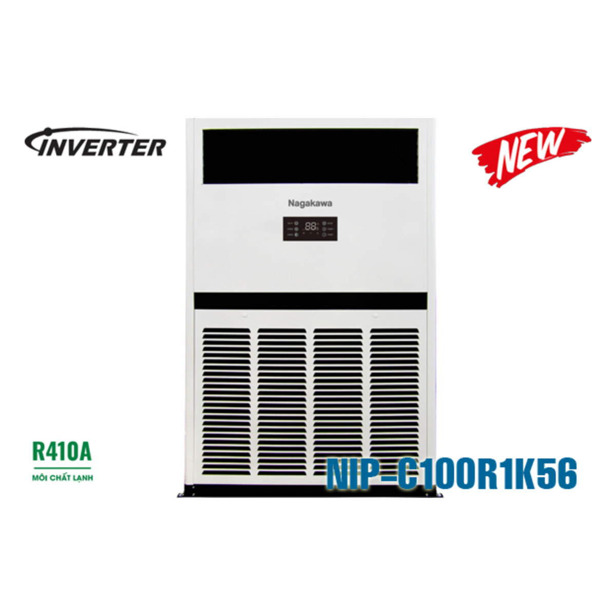 Điều hòa tủ đứng Nagakawa Inverter 100.000 BTU 1 chiều NIP-C100R2G85